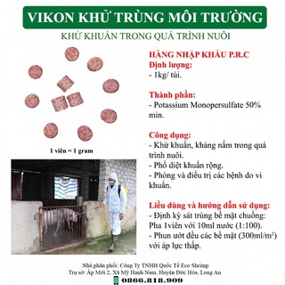 Virkon Khử Khuẩn Và Mầm Bệnh Môi Trường Trang Trại Chăn Nuôi - 100 Gram