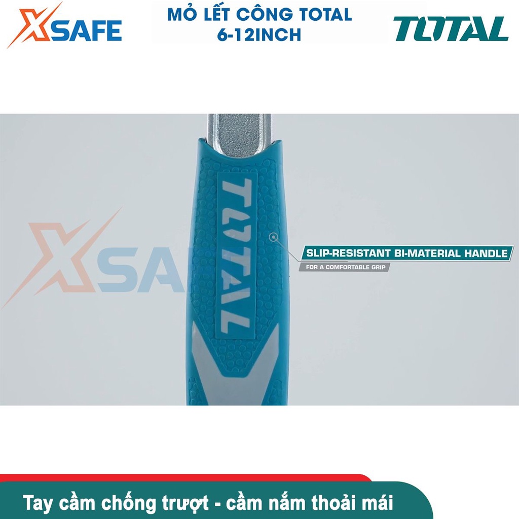 Mỏ lết công cầm tay đa năng TOTAL 6inch -12inch Cờ lê thép Cr-V siêu cứng, chống rỉ, tháo mở bulong, sữa chữa máy móc