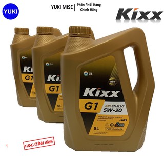 Dầu Động Cơ Xăng Kixx G1 API SN PLUS 5W30 5L - Thùng Nhựa YUKI MISE Phân Phối Chính Hãng💯