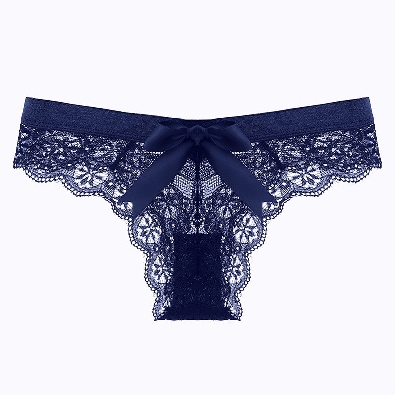 Q02 Quần Lót Nữ Ren KATHY BRA Lọt Khe Đính Nơ Sexy Quyến Rũ Chuẩn QC Cao Cấp Co Dãn tốt Kháng Khuẩn