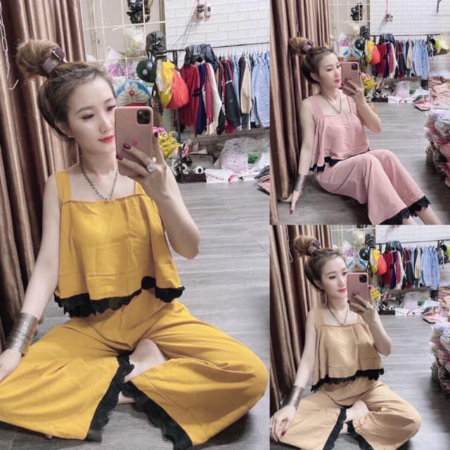 {Hỗ trợ freeship} Đồ bộ nữ 2 dây