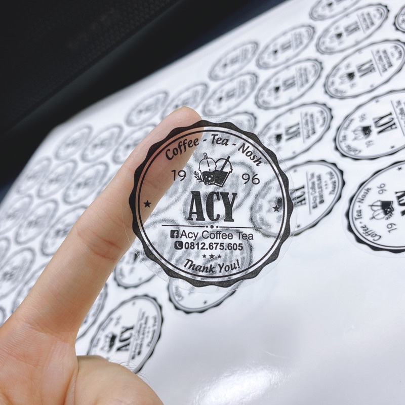 TEM DECAL TRÀ SỮA in theo yêu cầu KHỒ GIẤY A3