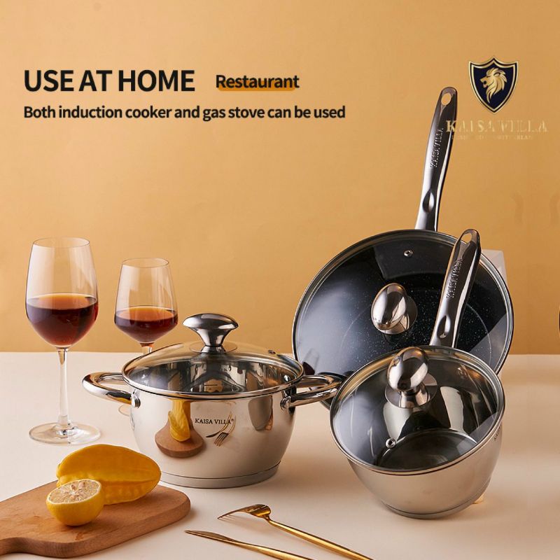 Bộ 4 nồi inox KAISA VILLA,