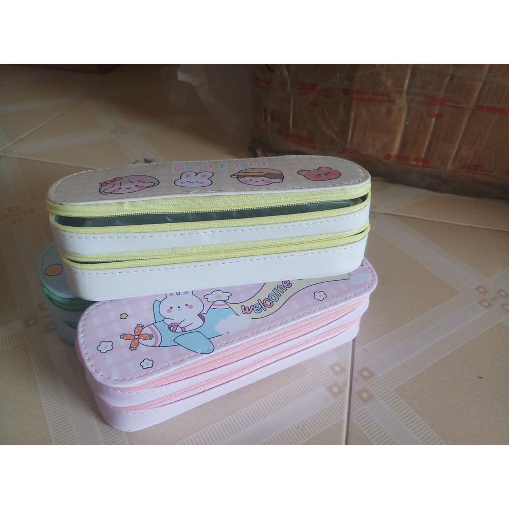 HỘP BÚT HAI TẦNG, HÀNG CAO CẤP, CHUẨN ĐẸP