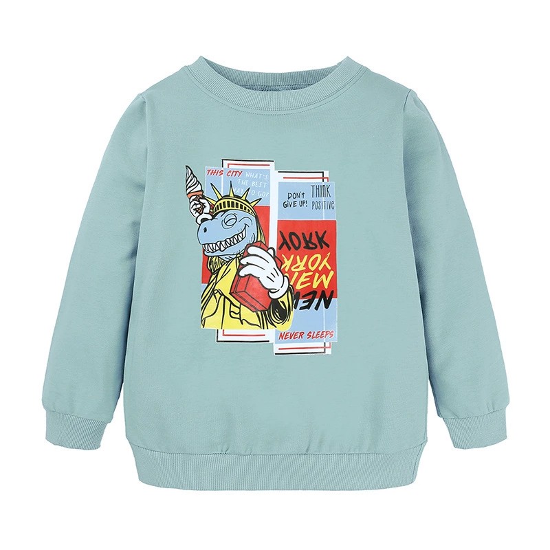 Kids Baby Clothes Cotton Casual Long Sleeve Top 1-8T Boy Hoodies Cartoon Sport Wear