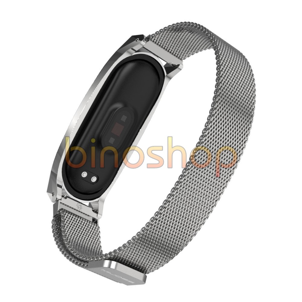 Dây đeo miband 5 nam châm viền GT, dây đeo thay thế mi band 5 nam châm phiên bản GT MIJOBS