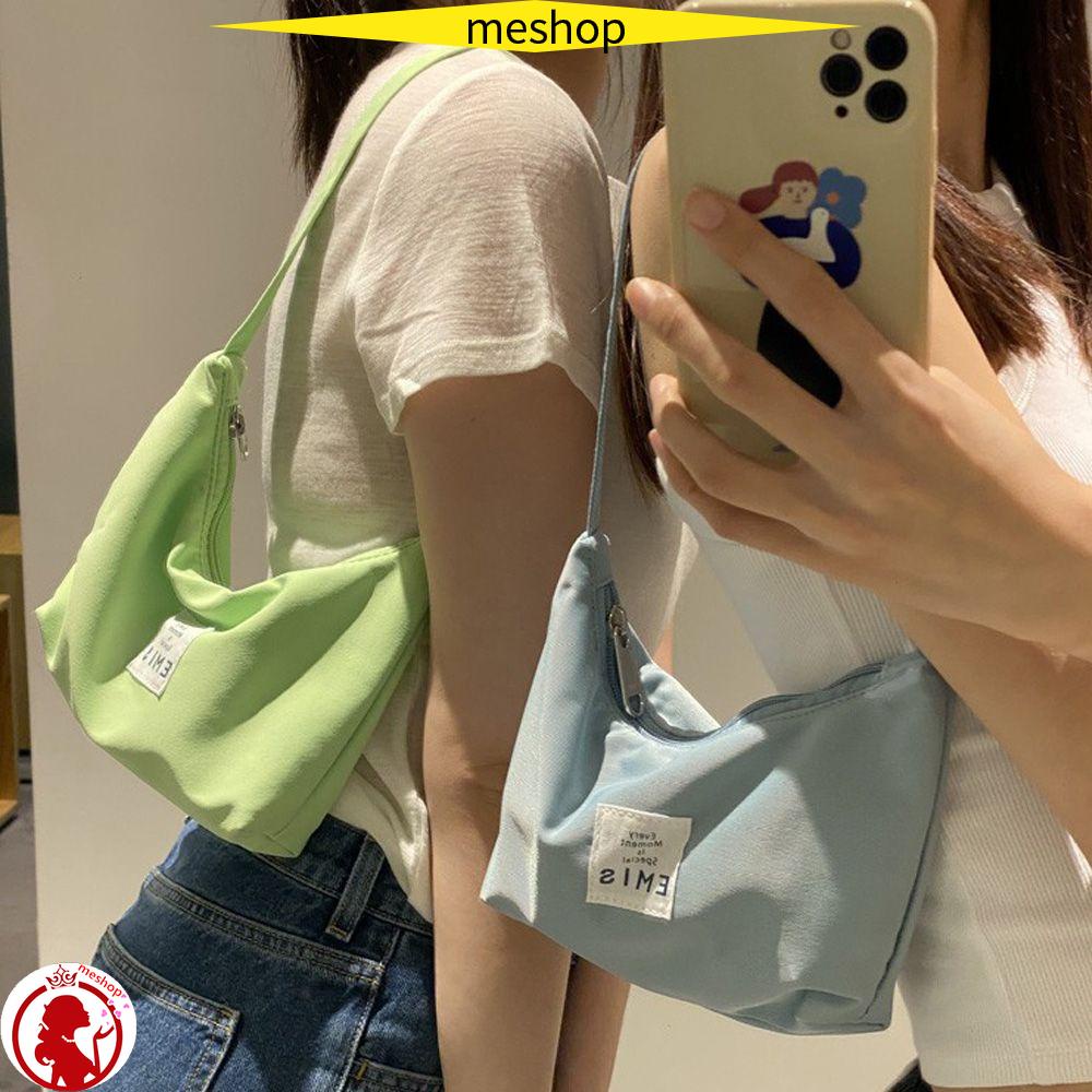 ❦Tôi❦ Túi vải Nylon Nhiều Màu Sắc Tùy Chọn Thiết Kế Đơn Giản Thời Trang Cho Nữ