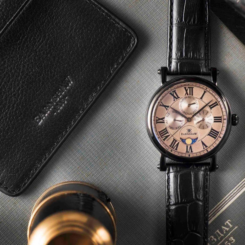 Đồng Hồ Nam CHính Hãng THOMAS EARNHAW ES-8031-05 Tặng Kèm Dây Da Cao Cấp