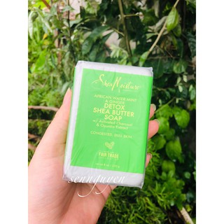Bánh xà phòng Shea Moisture African Water Mint & Ginger Detox Shea Butter Soap