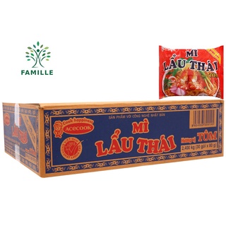 Giá Sỉ 1 Thùng Mì Lẩu Thái - 30 Gói x 80g