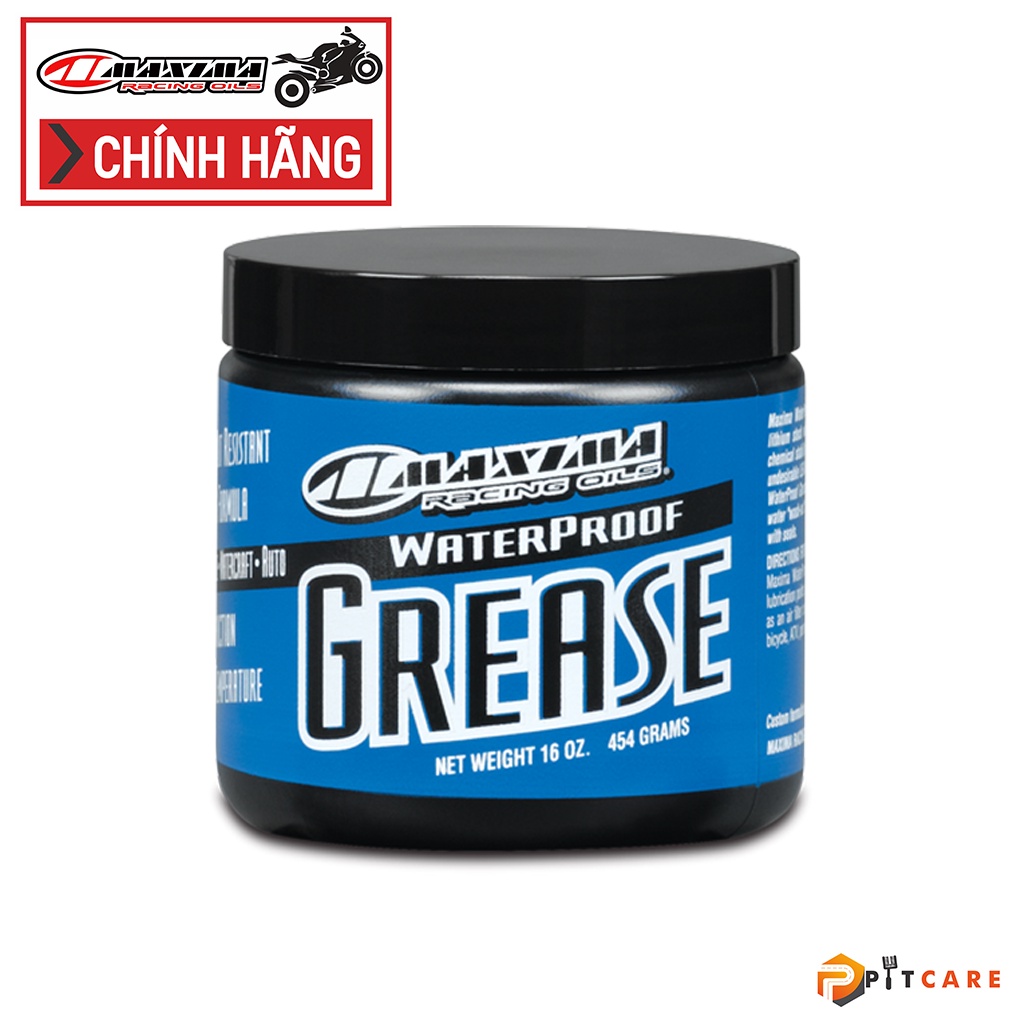 Mỡ Bò Chống Nước Maxima WaterProof Grease 454g Đa Năng Chịu Nhiệt Độ Và Áp Suất Cao