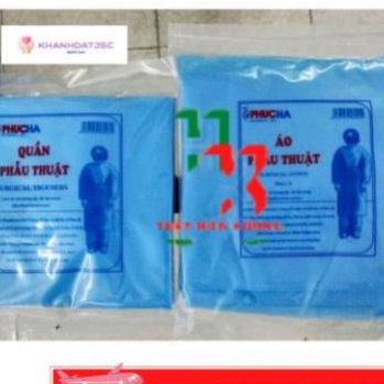 Bộ quần áo phẫu thuật giấy Phúc Hà sử dụng một lần