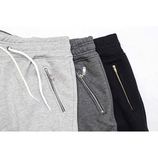 Quần jogger nam phối dây kéo cao cấp