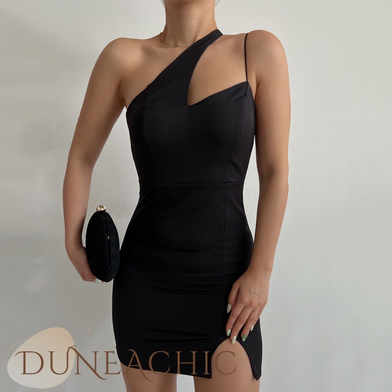 DUNEA Đầm Nữ Ôm Dáng Hở Lưng Quyến Rũ