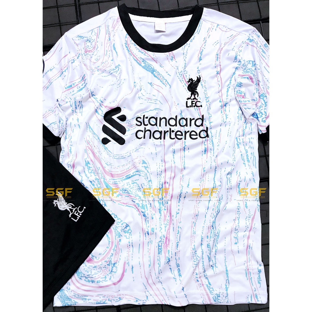 Đồ Bóng Đá LIVERPOOL trắng sân khách 2023