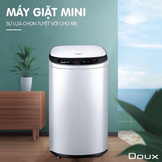 Máy giặt mini doux tự động giặt, vắt, sấy 4kg