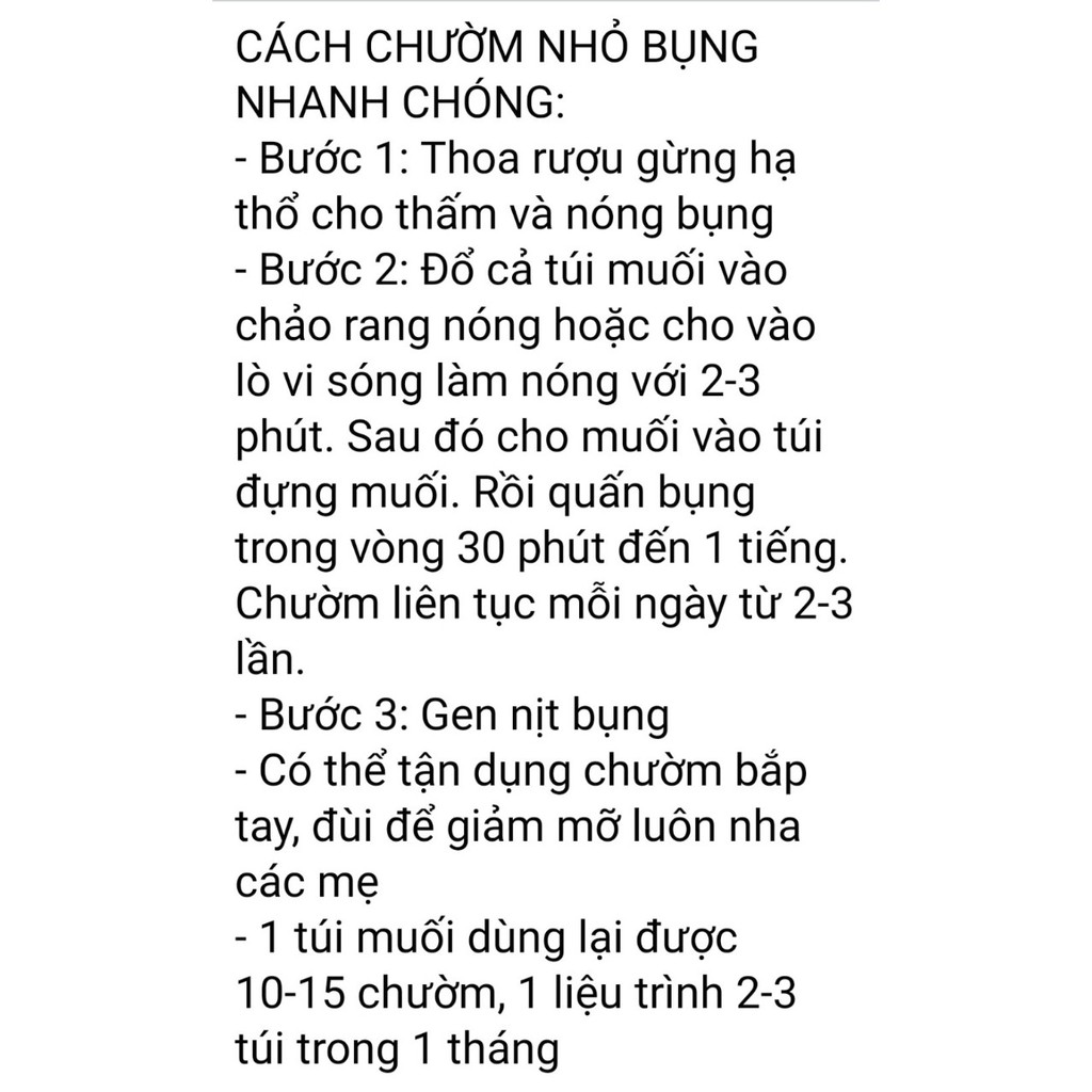 Cốt Gừng Nghệ Hạt Gấc Hạ Thổ Handmade dành cho Body (Giúp Giảm Eo, Thâm Rạn, Giữ Ấm Cơ Thể Mẹ Sau Sinh)