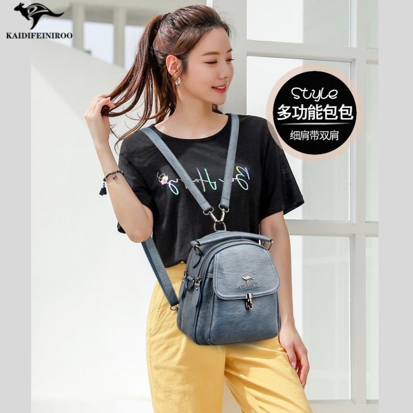 Balo nữ đẹp thời trang dễ thương mini cao cấp du lịch phong cách Hàn Quốc Kaidifeiniroo KD32 Size 20cm Kaidio