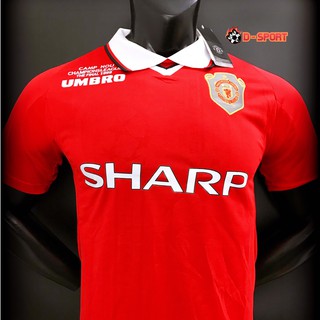 Quần Áo Bóng Đá CLB Manchester United 1999 Retro - Hàng Nhập Thái - Vải Mè Cao Cấp