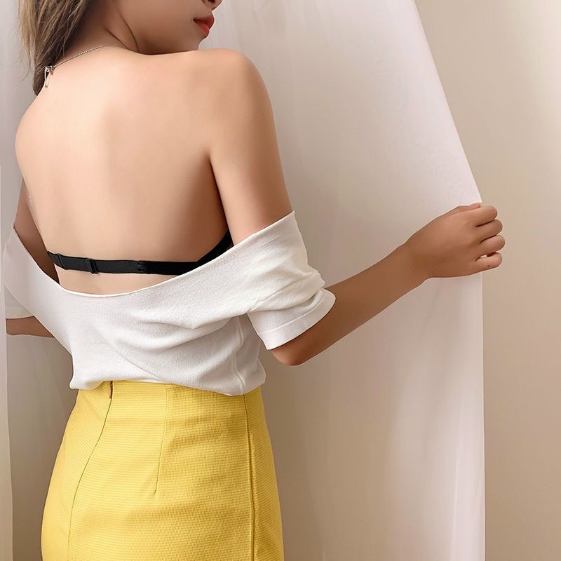 Áo lót không dây cúp ngực mặc váy hở lưng sexy gợi cảm cho chị e_𝐀𝟏𝟖