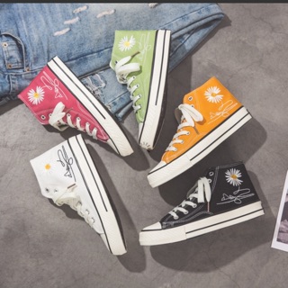 Giày hoa cúc cổ cao đủ màu