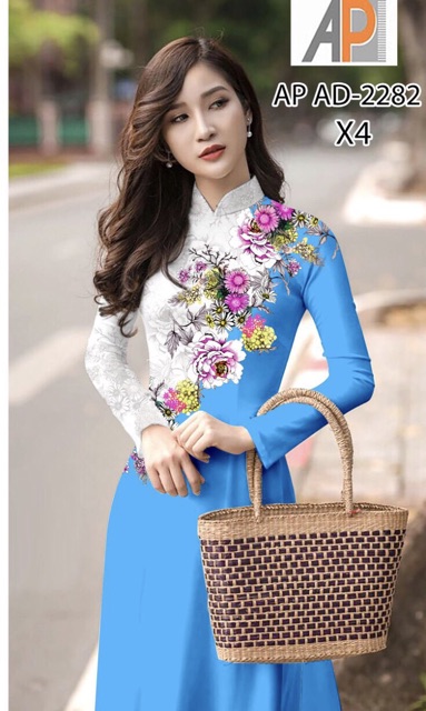 Vải áo dài 3D