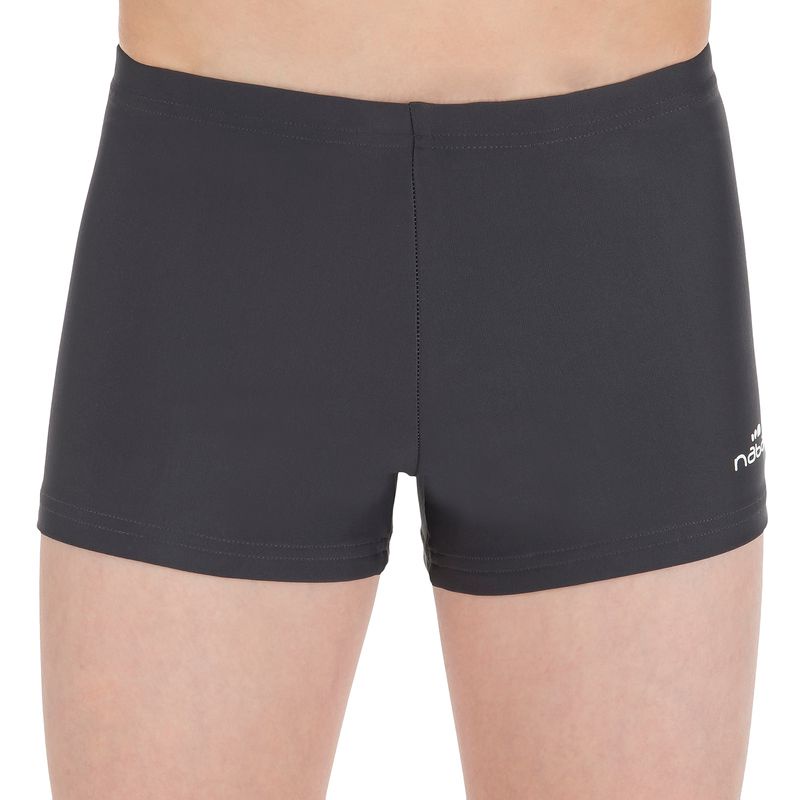 Quần bơi boxer Decathlon NABAIJI B-Active Tony cho bé trai - Xám