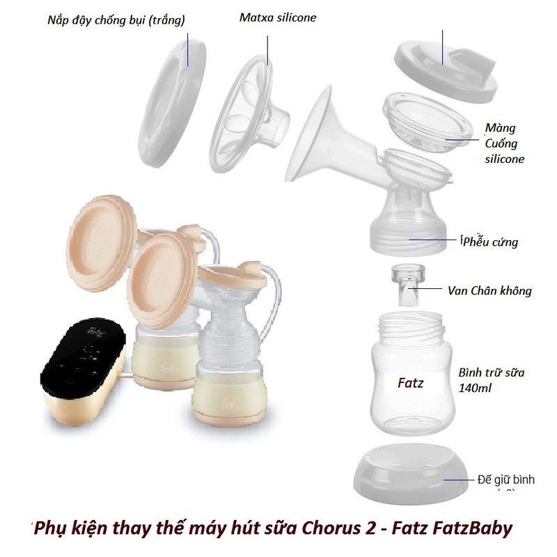 Máy hút sữa điện đôi Chorus 2 Fatz Baby có tích pin sạc