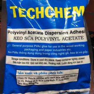 Keo sữa TechChem 1kg dán giấy dán tường