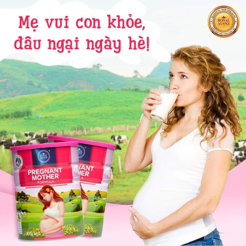 Sữa bầu Hoàng gia Úc Royal Ausnz Pregnant mother Formula 900g Date 2023