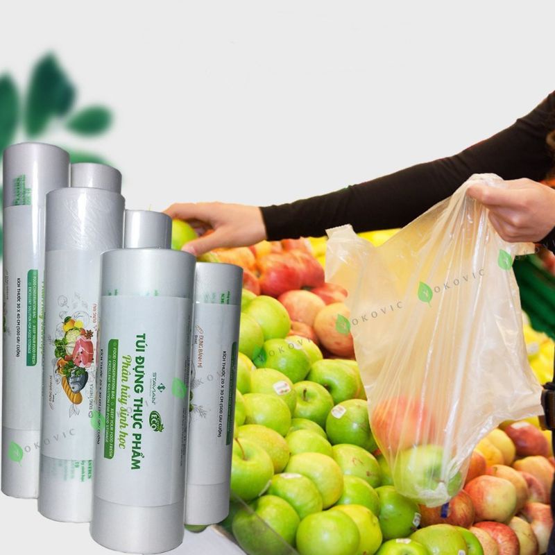 Túi bọc thực phẩm, tự hủy sinh học Eco green 500gr