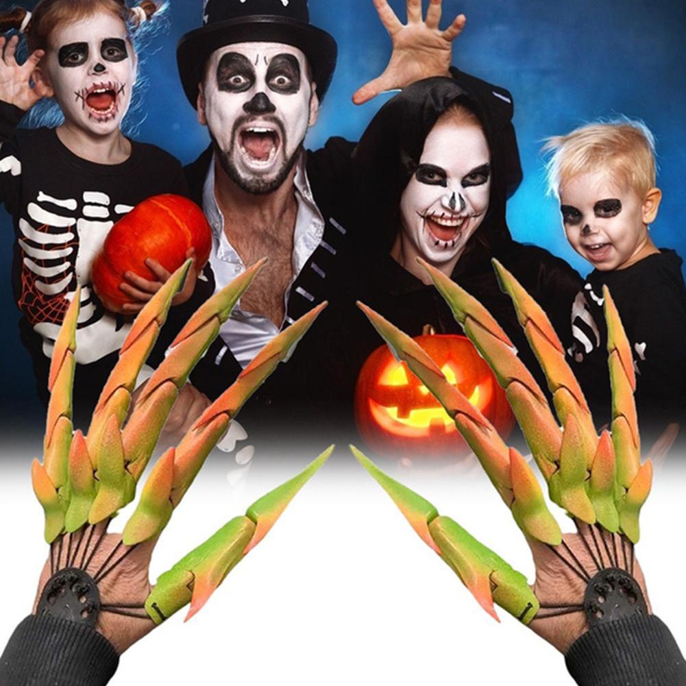 Găng tay hình móng vuốt hóa trang halloween C9T1 T1G1 U0B4