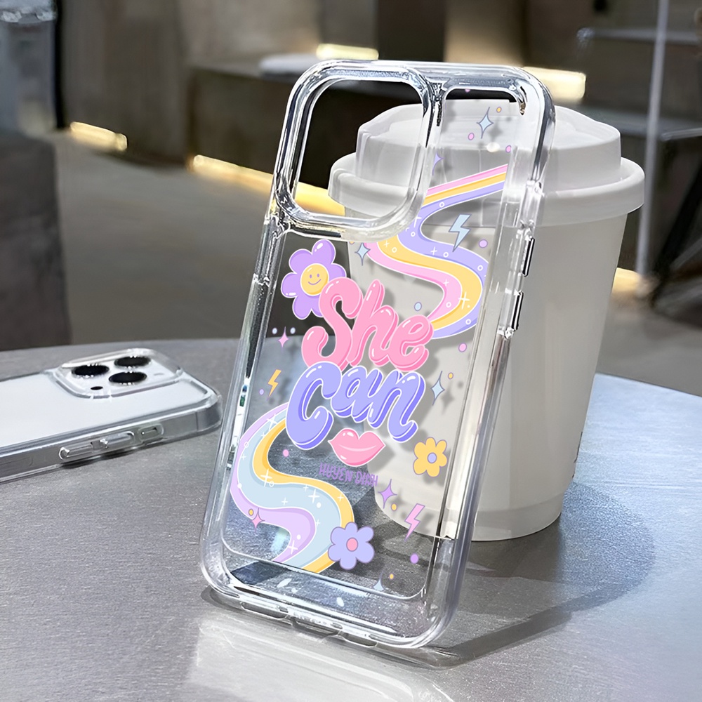 Ốp Lưng HọA TiếT Chữ NhiềU MàU SắC Cho iphone 14 Plus 11 13promax 12 7Plus X XS Max