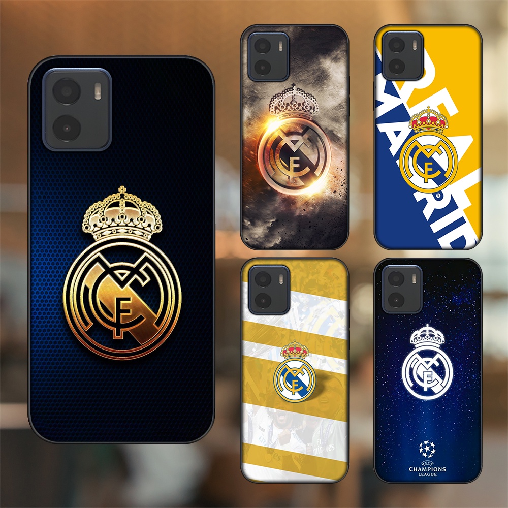 Ốp lưng Vivo Y15s, Y15a viền đen in hình Real Madrid