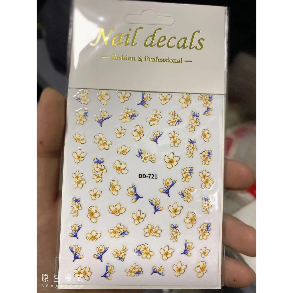 STICKER HOA LÁ TRANG TRÍ NAIL DD721