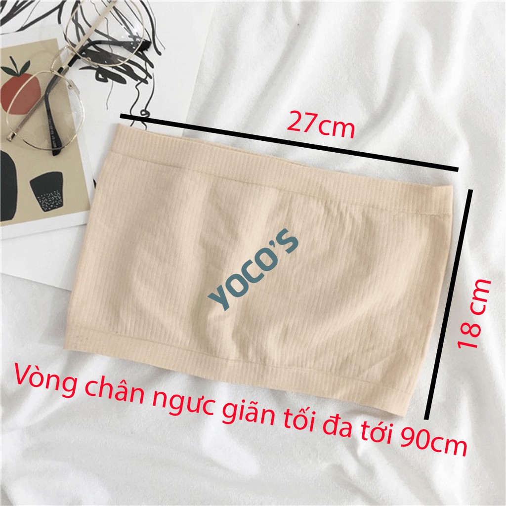 Áo ống cúp ngực bra không dây, không đệm, chất thun mềm mát BRA011 | BigBuy360 - bigbuy360.vn