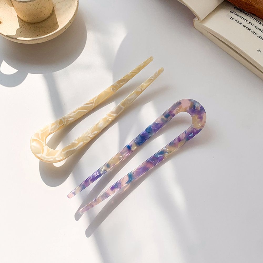 Trâm cài tóc hình chữ u thiết kế đơn giản phong cách Hàn Quốc cổ điển cho nữ