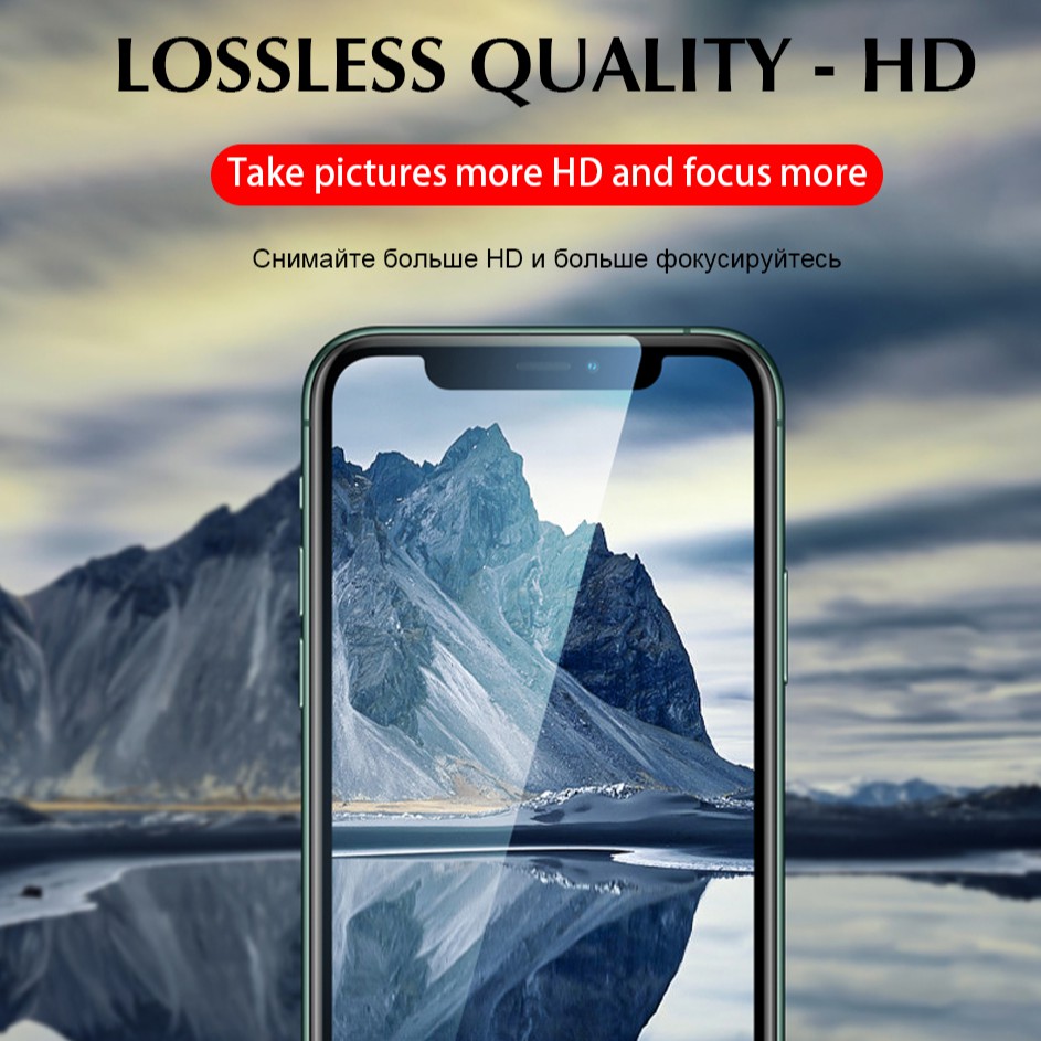 Kính cường lực bảo vệ camera cho iPhone 12 11 Pro Max X 6 Plus SE 2020 tiện dụng