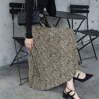 CHÂN VÁY DA BEO XẾP LY CAO CẤP