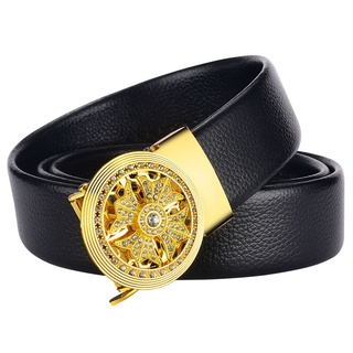 Thắt lưng da nam mặt xoay tròn , dây lưng nam thời trang nam