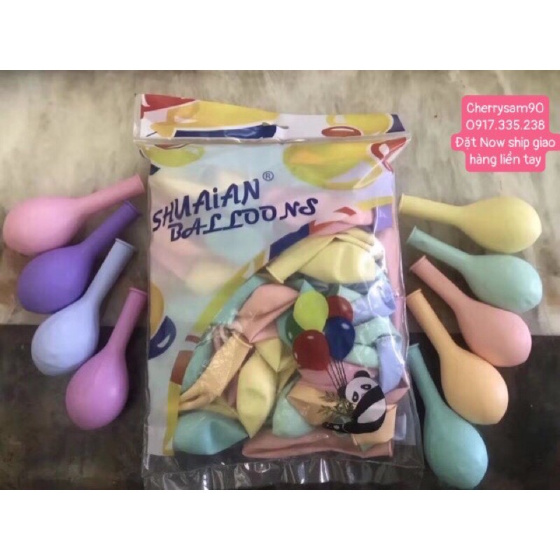 bong Bóng  Macaron Pastel bóng sữa Màu Siêu Ngọt Ngào Trang Trí Sinh Hay Sự Kiện Điều Nổi Bật Đẹp Lung Linh set 10 bóng