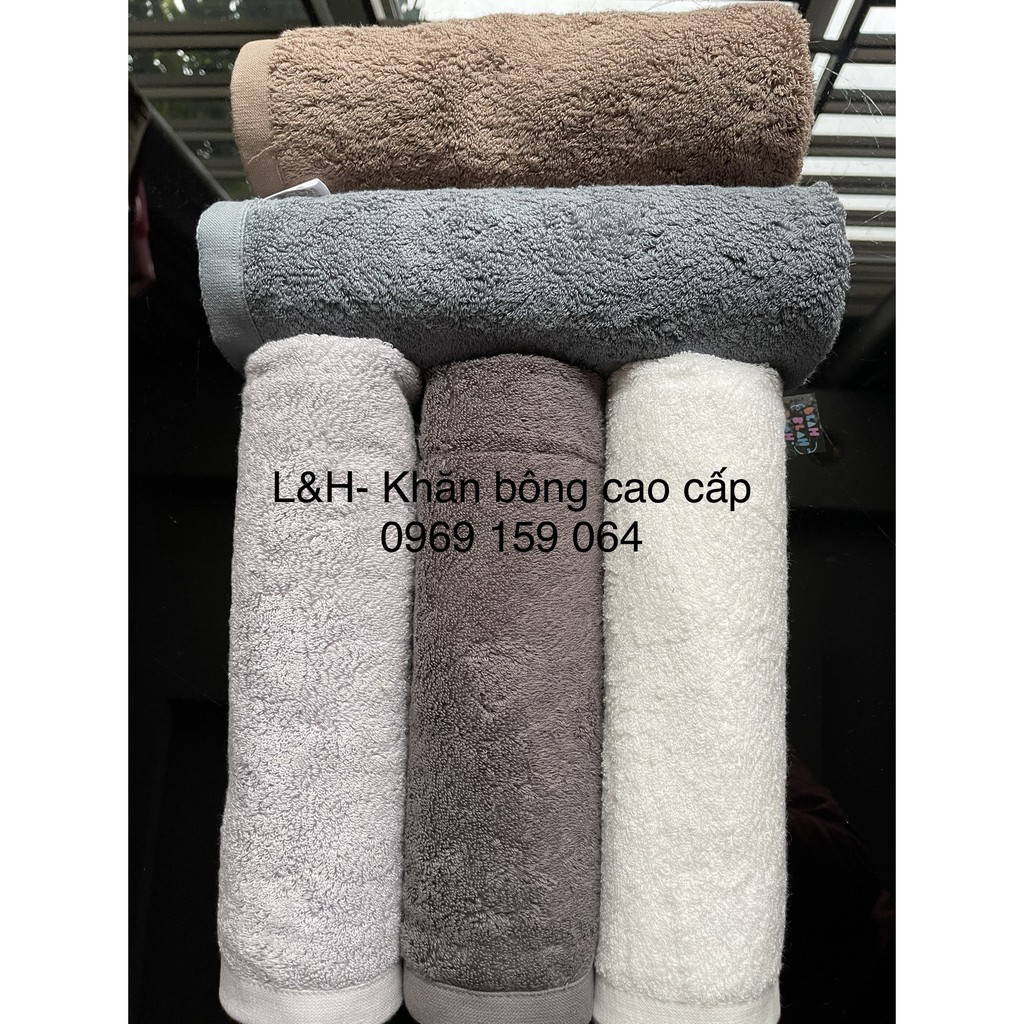 Khăn tắm cao cấp xuất dư theo tiêu chuẩn Mỹ, KT 40x80cm, nặng 220g