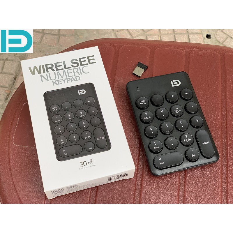 Bàn phím số không dây cao cấp - Forter IK6610 - Màu đen | BigBuy360 - bigbuy360.vn