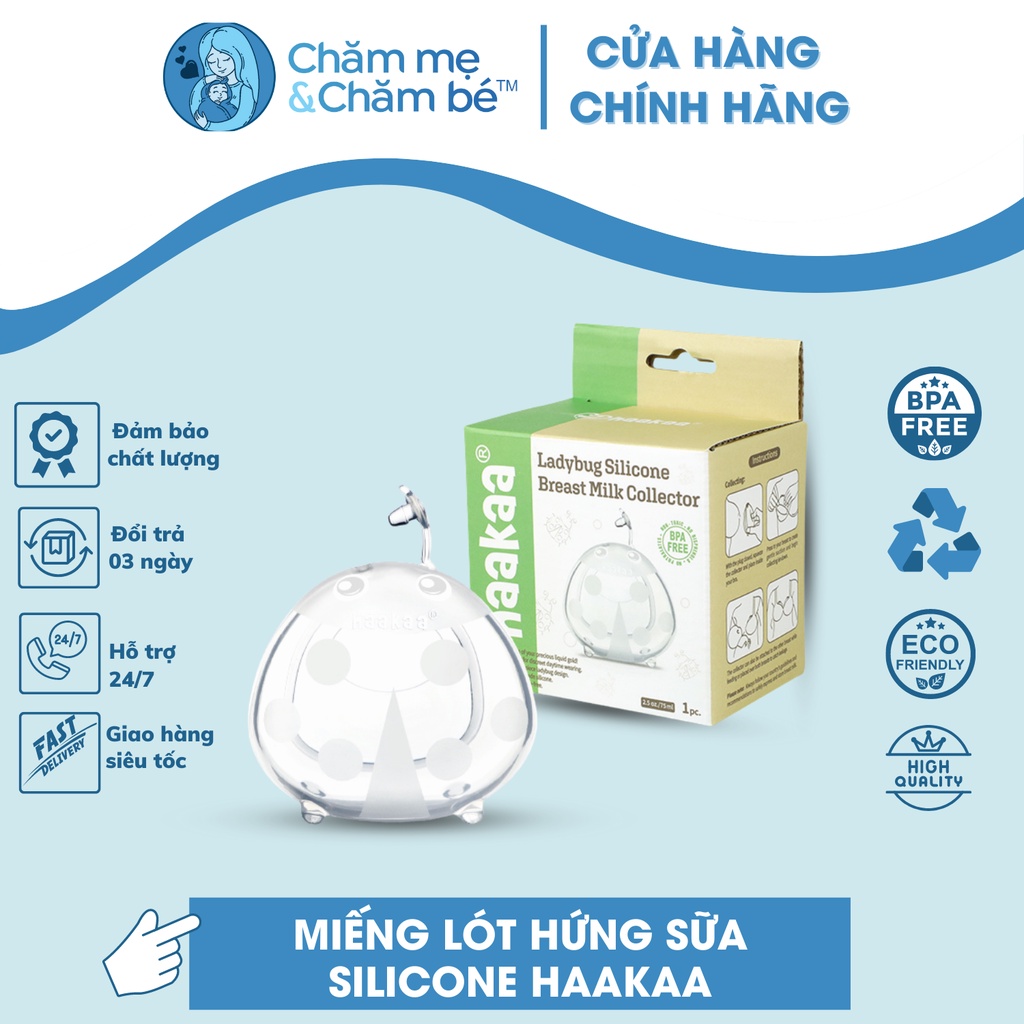 Miếng lót hứng sữa Silicone Haakaa tiết kiệm từng giọt sữa mẹ quý giá, Số 1 thế giới