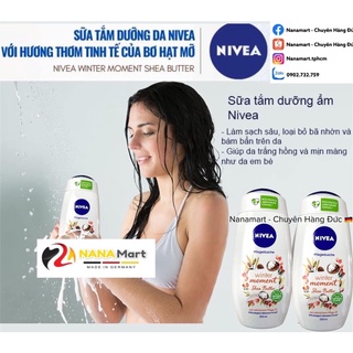 Sữa tắm dưỡng da Nivea Winter Moment 250ml