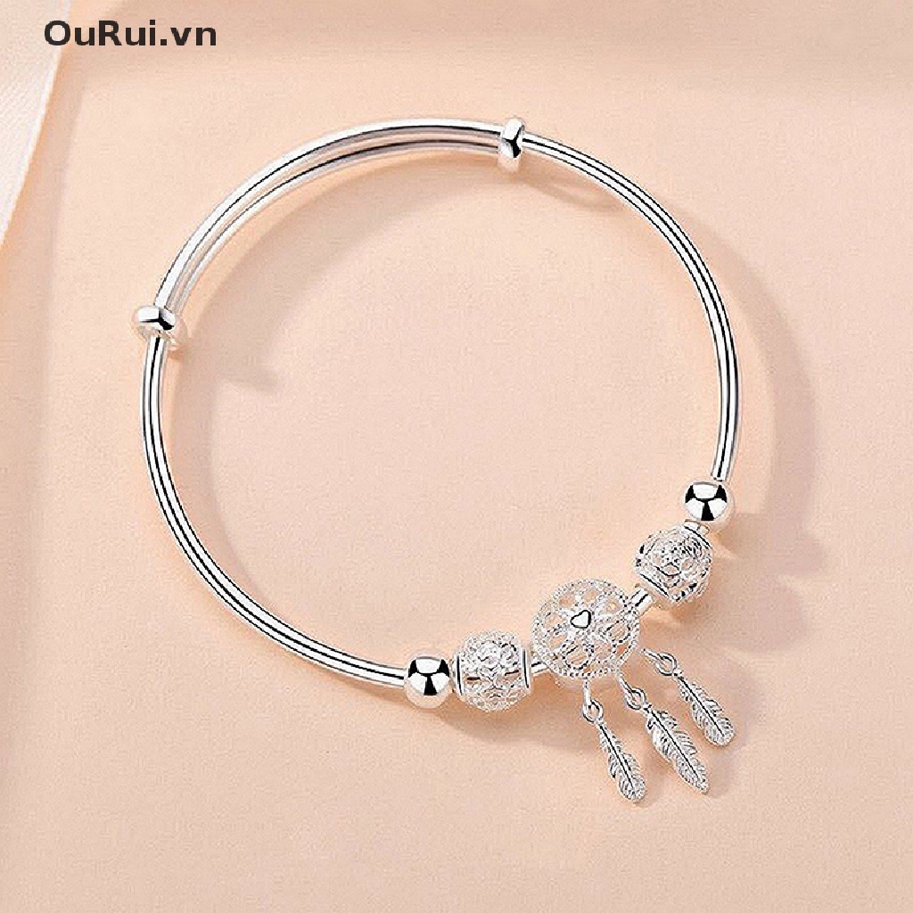 {RUI} Vòng Tay &amp; Vòng Tay Hình Dreamcatcher Phối Lông Vũ Tua Rua Thanh Lịch Thời Trang Cho Nữ {OuRui.vn}