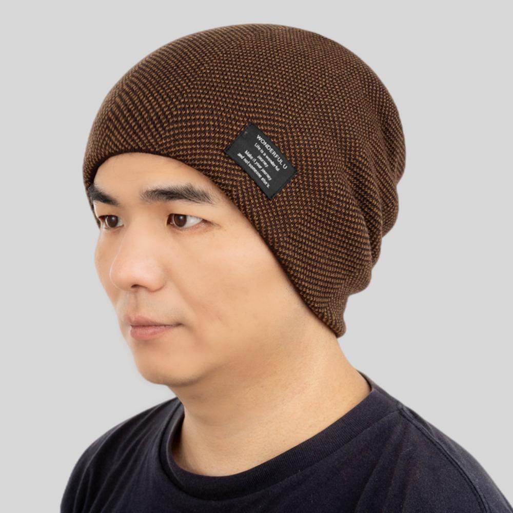 Mũ Beanie Dệt Kim Dày Dặn Giữ Ấm Thời Trang