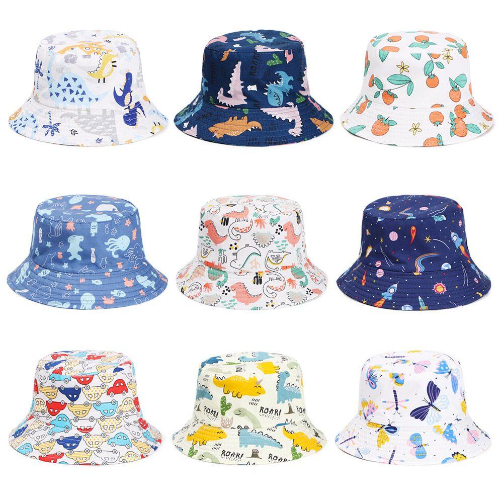NIUYOU Mũ Tai Bèo Chống Nắng Họa Tiết Động Vật Trái Cây Graffiti Cho Bé