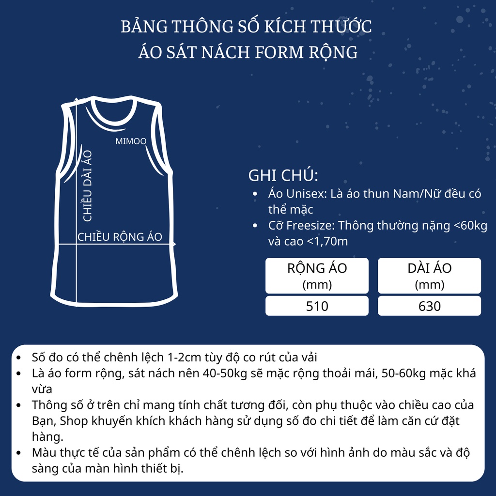 Áo ba lỗ nữ sát nách form rộng thun cotton tập gym freesize BL01