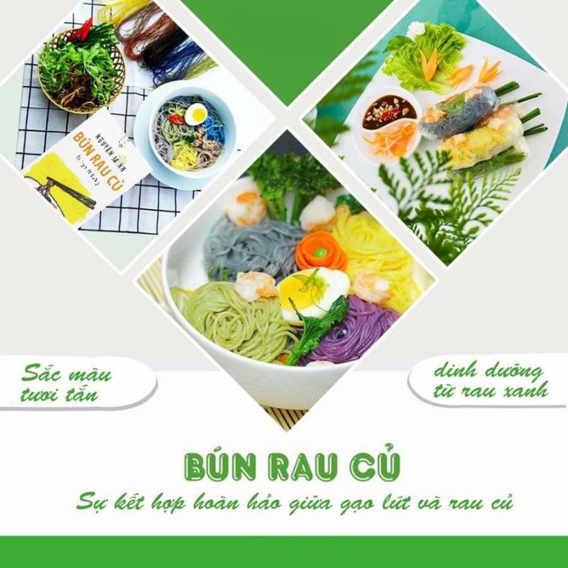 [Mẹ Lạc] Tổng hợp các loại mì, bún, miến, phở hữu cơ cho bé ăn dặm, vị rau củ giàu dinh dưỡng